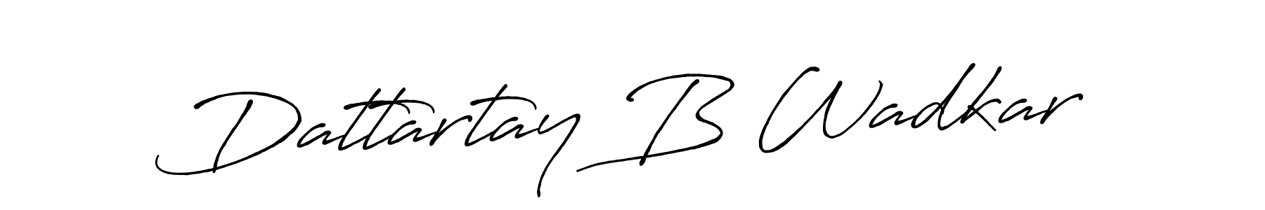 Use a signature maker to create a handwritten signature online. With this signature software, you can design (Antro_Vectra_Bolder) your own signature for name Dattartay B Wadkar. Dattartay B Wadkar signature style 7 images and pictures png