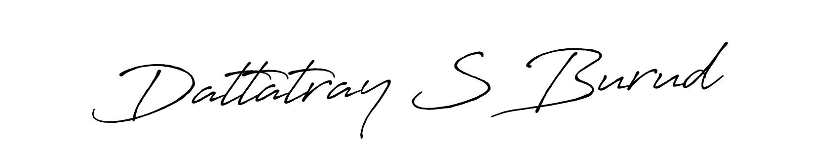 You should practise on your own different ways (Antro_Vectra_Bolder) to write your name (Dattatray S Burud) in signature. don't let someone else do it for you. Dattatray S Burud signature style 7 images and pictures png