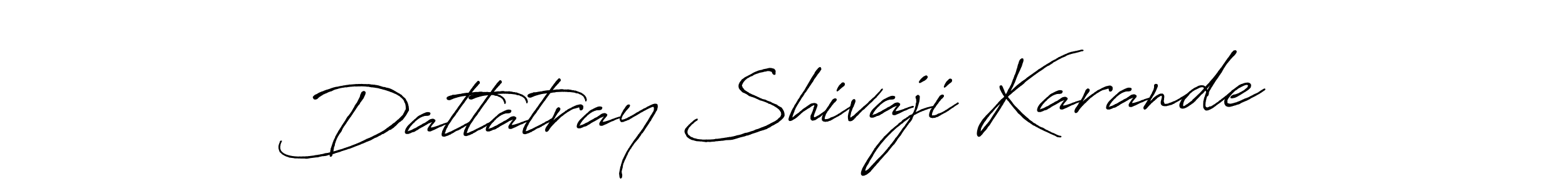 Design your own signature with our free online signature maker. With this signature software, you can create a handwritten (Antro_Vectra_Bolder) signature for name Dattatray Shivaji Karande. Dattatray Shivaji Karande signature style 7 images and pictures png