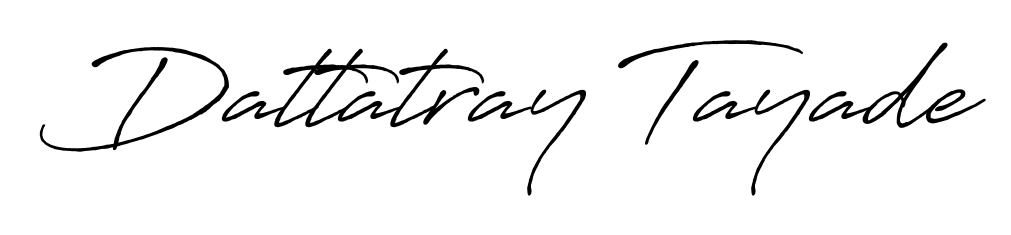 Practice writing Dattatray Tayade with the flow of Antro_Vectra_Bolder lettering. A fantastic source of inspiration for developing your personal signature style. Dattatray Tayade signature style 7 images and pictures png