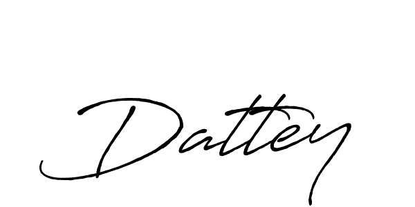 Dattey stylish signature style. Best Handwritten Sign (Antro_Vectra_Bolder) for my name. Handwritten Signature Collection Ideas for my name Dattey. Dattey signature style 7 images and pictures png