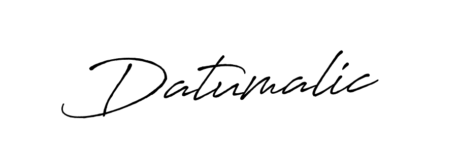 Make a beautiful signature design for name Datumalic. With this signature (Antro_Vectra_Bolder) style, you can create a handwritten signature for free. Datumalic signature style 7 images and pictures png