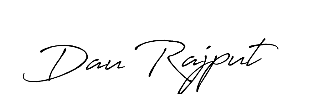 How to make Dau Rajput signature? Antro_Vectra_Bolder is a professional autograph style. Create handwritten signature for Dau Rajput name. Dau Rajput signature style 7 images and pictures png