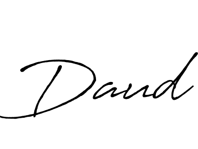 You should practise on your own different ways (Antro_Vectra_Bolder) to write your name (Daud) in signature. don't let someone else do it for you. Daud signature style 7 images and pictures png