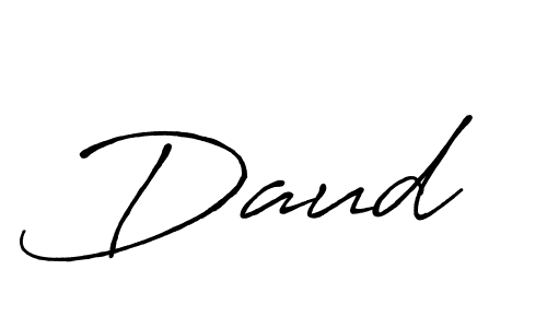 Daud  stylish signature style. Best Handwritten Sign (Antro_Vectra_Bolder) for my name. Handwritten Signature Collection Ideas for my name Daud . Daud  signature style 7 images and pictures png