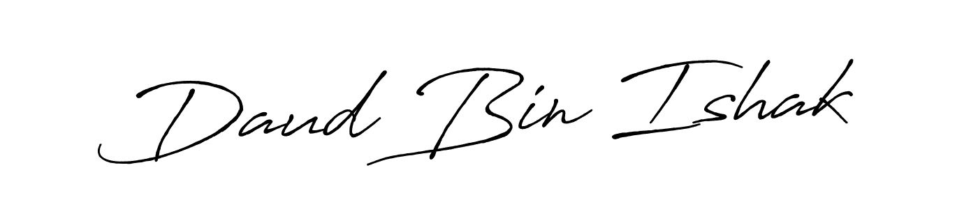 The best way (Antro_Vectra_Bolder) to make a short signature is to pick only two or three words in your name. The name Daud Bin Ishak include a total of six letters. For converting this name. Daud Bin Ishak signature style 7 images and pictures png