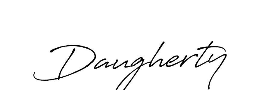 Daugherty stylish signature style. Best Handwritten Sign (Antro_Vectra_Bolder) for my name. Handwritten Signature Collection Ideas for my name Daugherty. Daugherty signature style 7 images and pictures png