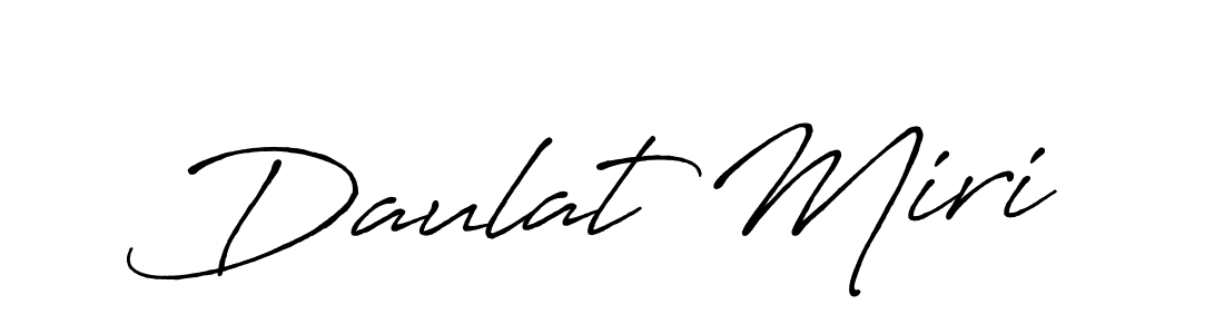 It looks lik you need a new signature style for name Daulat Miri. Design unique handwritten (Antro_Vectra_Bolder) signature with our free signature maker in just a few clicks. Daulat Miri signature style 7 images and pictures png