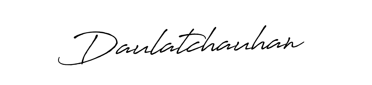 You should practise on your own different ways (Antro_Vectra_Bolder) to write your name (Daulatchauhan) in signature. don't let someone else do it for you. Daulatchauhan signature style 7 images and pictures png