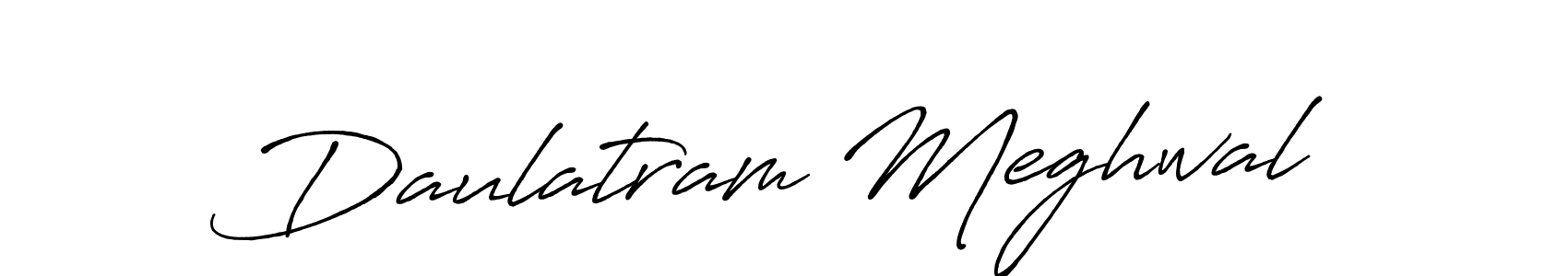 How to make Daulatram Meghwal signature? Antro_Vectra_Bolder is a professional autograph style. Create handwritten signature for Daulatram Meghwal name. Daulatram Meghwal signature style 7 images and pictures png