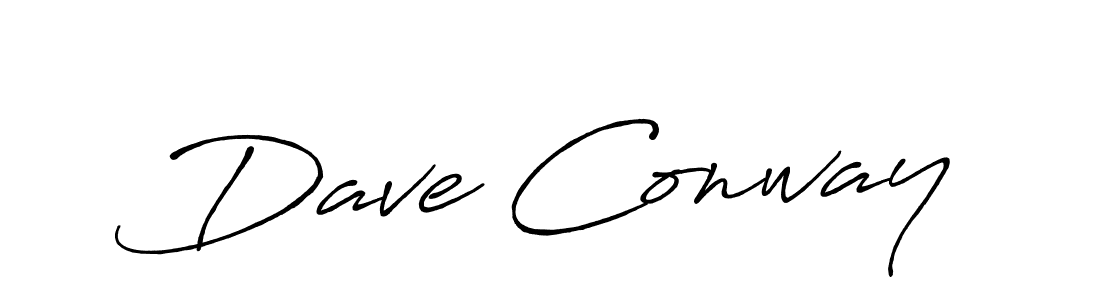 Dave Conway stylish signature style. Best Handwritten Sign (Antro_Vectra_Bolder) for my name. Handwritten Signature Collection Ideas for my name Dave Conway. Dave Conway signature style 7 images and pictures png
