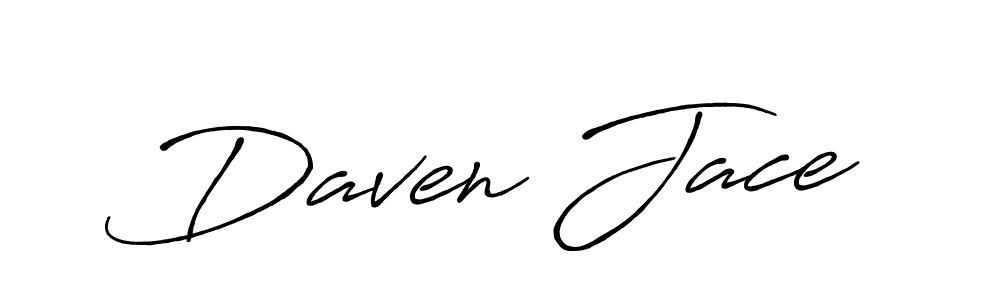 Daven Jace stylish signature style. Best Handwritten Sign (Antro_Vectra_Bolder) for my name. Handwritten Signature Collection Ideas for my name Daven Jace. Daven Jace signature style 7 images and pictures png