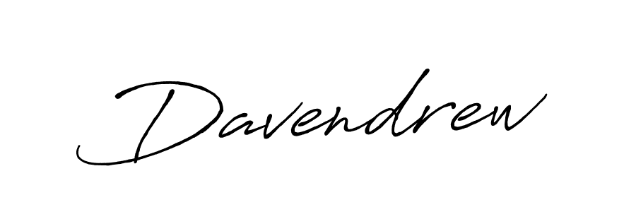 The best way (Antro_Vectra_Bolder) to make a short signature is to pick only two or three words in your name. The name Davendrew include a total of six letters. For converting this name. Davendrew signature style 7 images and pictures png