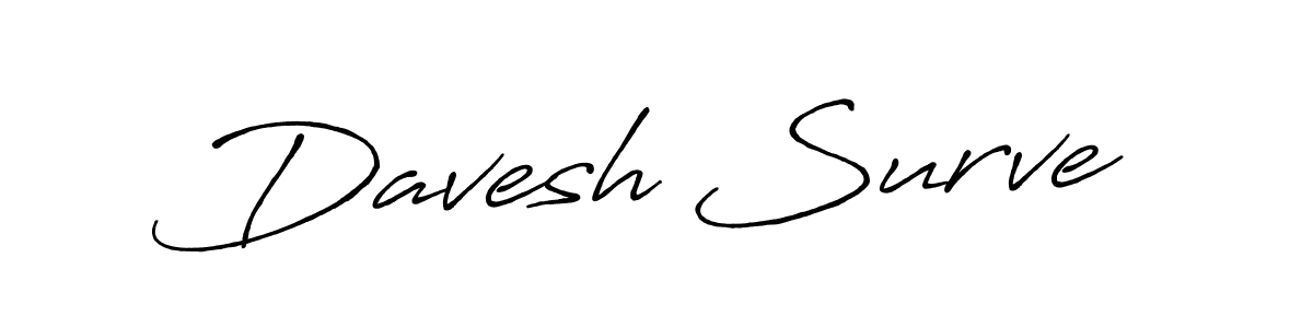 This is the best signature style for the Davesh Surve name. Also you like these signature font (Antro_Vectra_Bolder). Mix name signature. Davesh Surve signature style 7 images and pictures png