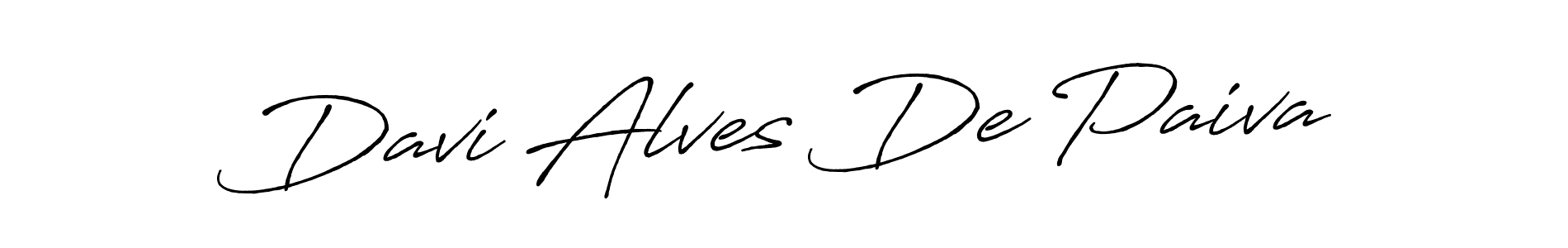Make a beautiful signature design for name Davi Alves De Paiva. With this signature (Antro_Vectra_Bolder) style, you can create a handwritten signature for free. Davi Alves De Paiva signature style 7 images and pictures png