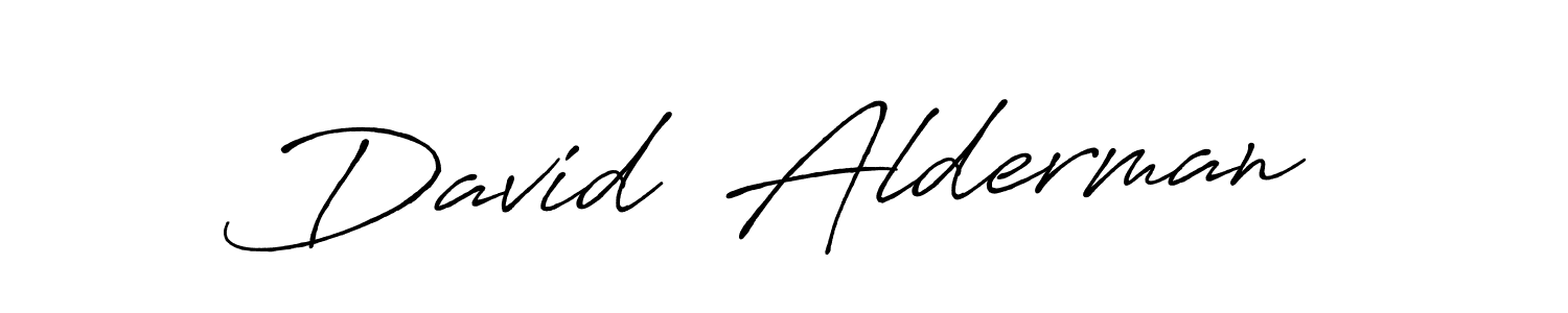 The best way (Antro_Vectra_Bolder) to make a short signature is to pick only two or three words in your name. The name David  Alderman include a total of six letters. For converting this name. David  Alderman signature style 7 images and pictures png