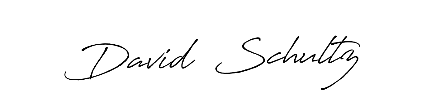 The best way (Antro_Vectra_Bolder) to make a short signature is to pick only two or three words in your name. The name David  Schultz include a total of six letters. For converting this name. David  Schultz signature style 7 images and pictures png