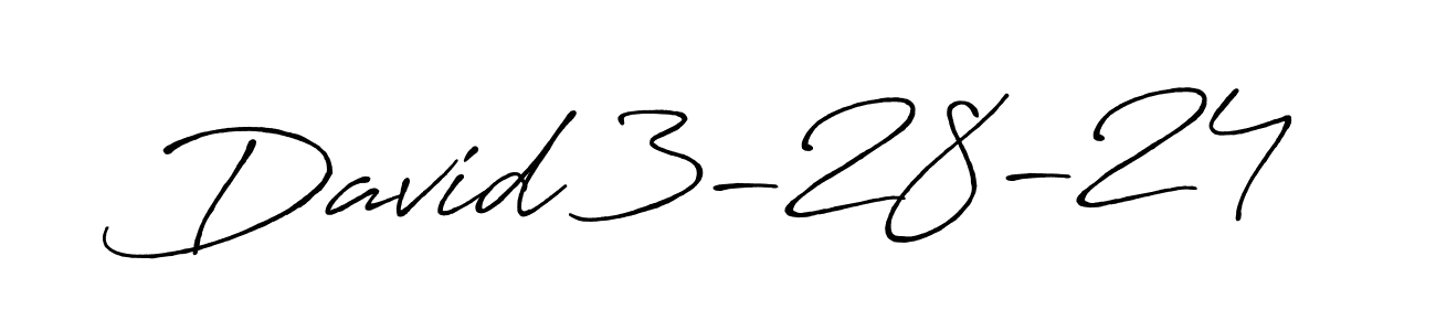 Create a beautiful signature design for name David 3-28-24. With this signature (Antro_Vectra_Bolder) fonts, you can make a handwritten signature for free. David 3-28-24 signature style 7 images and pictures png