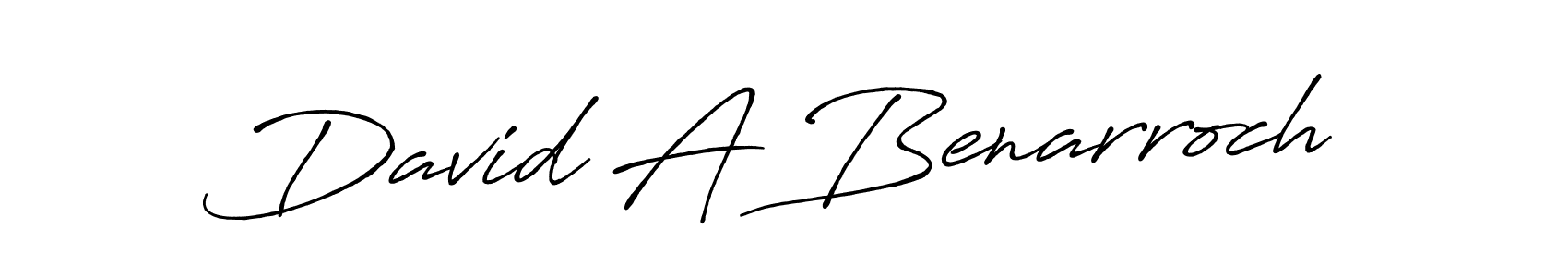 if you are searching for the best signature style for your name David A Benarroch. so please give up your signature search. here we have designed multiple signature styles  using Antro_Vectra_Bolder. David A Benarroch signature style 7 images and pictures png