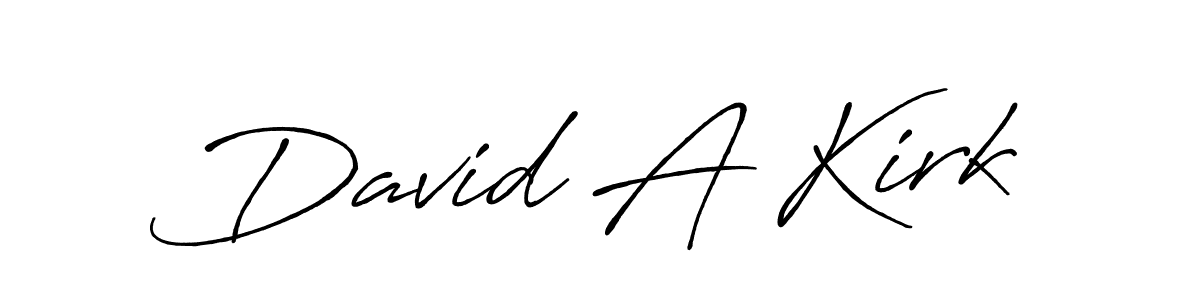Create a beautiful signature design for name David A Kirk. With this signature (Antro_Vectra_Bolder) fonts, you can make a handwritten signature for free. David A Kirk signature style 7 images and pictures png
