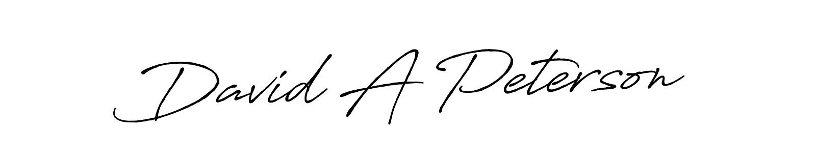 Use a signature maker to create a handwritten signature online. With this signature software, you can design (Antro_Vectra_Bolder) your own signature for name David A Peterson. David A Peterson signature style 7 images and pictures png