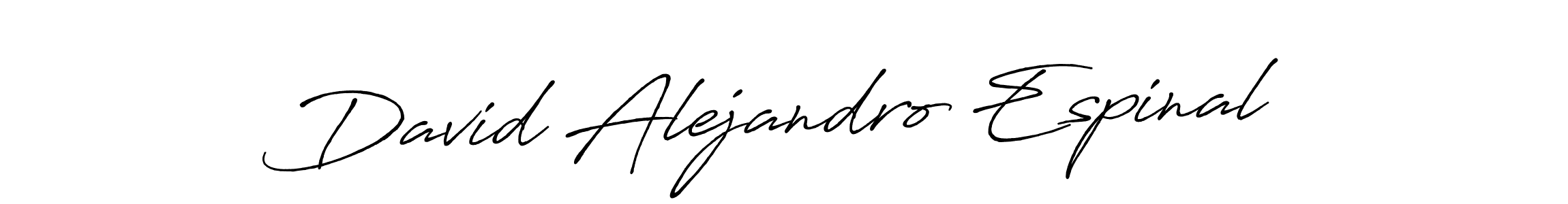 Make a beautiful signature design for name David Alejandro Espinal. With this signature (Antro_Vectra_Bolder) style, you can create a handwritten signature for free. David Alejandro Espinal signature style 7 images and pictures png