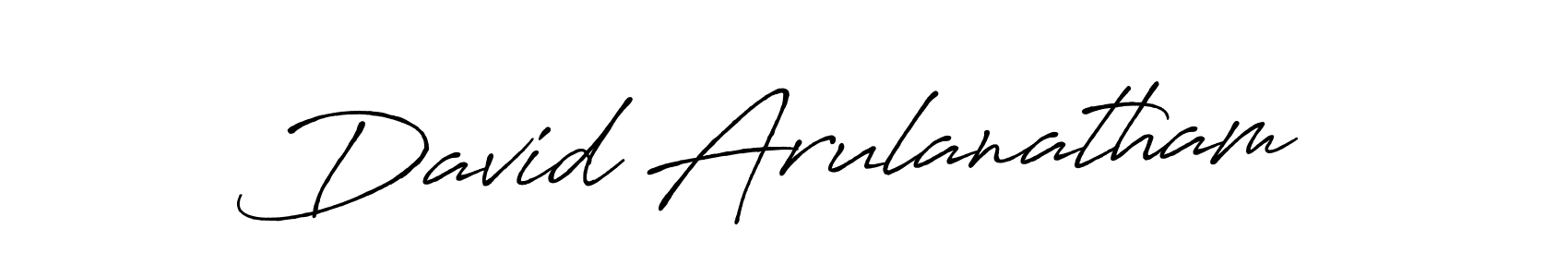 How to make David Arulanatham name signature. Use Antro_Vectra_Bolder style for creating short signs online. This is the latest handwritten sign. David Arulanatham signature style 7 images and pictures png