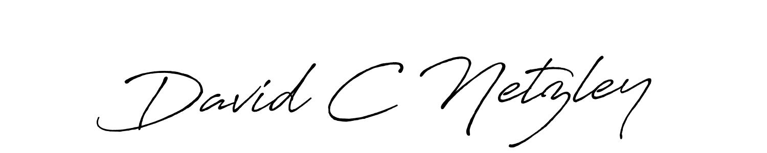 How to make David C Netzley name signature. Use Antro_Vectra_Bolder style for creating short signs online. This is the latest handwritten sign. David C Netzley signature style 7 images and pictures png