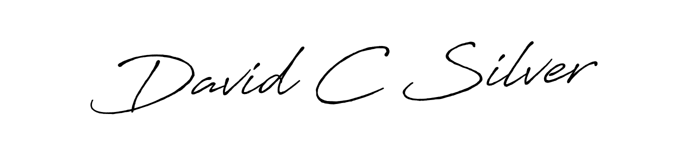You should practise on your own different ways (Antro_Vectra_Bolder) to write your name (David C Silver) in signature. don't let someone else do it for you. David C Silver signature style 7 images and pictures png