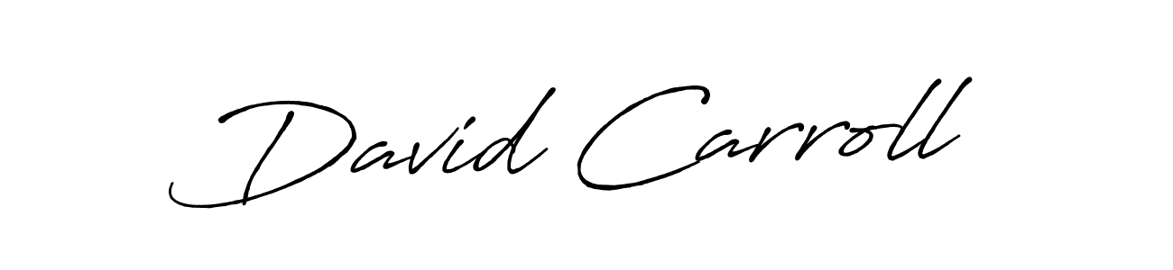 David Carroll stylish signature style. Best Handwritten Sign (Antro_Vectra_Bolder) for my name. Handwritten Signature Collection Ideas for my name David Carroll. David Carroll signature style 7 images and pictures png