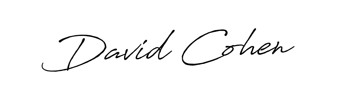 David Cohen stylish signature style. Best Handwritten Sign (Antro_Vectra_Bolder) for my name. Handwritten Signature Collection Ideas for my name David Cohen. David Cohen signature style 7 images and pictures png
