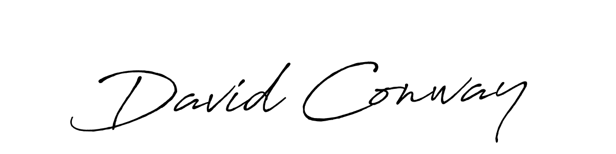 Use a signature maker to create a handwritten signature online. With this signature software, you can design (Antro_Vectra_Bolder) your own signature for name David Conway. David Conway signature style 7 images and pictures png