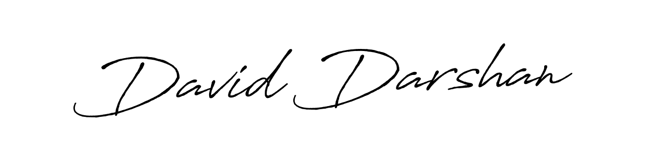 Use a signature maker to create a handwritten signature online. With this signature software, you can design (Antro_Vectra_Bolder) your own signature for name David Darshan. David Darshan signature style 7 images and pictures png