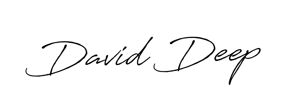 Design your own signature with our free online signature maker. With this signature software, you can create a handwritten (Antro_Vectra_Bolder) signature for name David Deep. David Deep signature style 7 images and pictures png