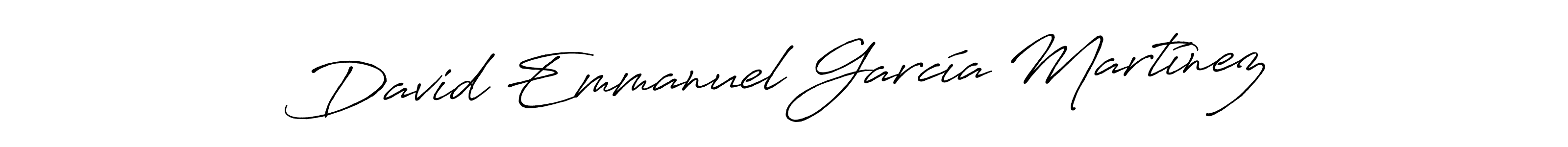 Design your own signature with our free online signature maker. With this signature software, you can create a handwritten (Antro_Vectra_Bolder) signature for name David Emmanuel García Martínez. David Emmanuel García Martínez signature style 7 images and pictures png