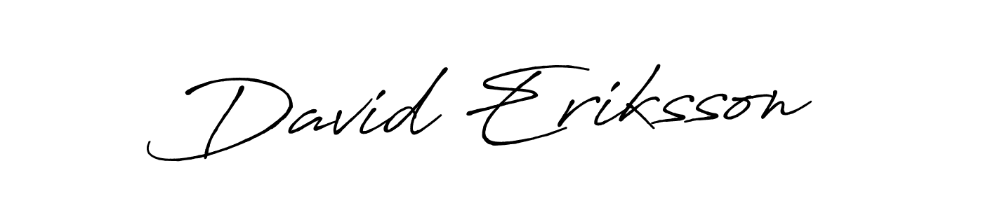 How to make David Eriksson signature? Antro_Vectra_Bolder is a professional autograph style. Create handwritten signature for David Eriksson name. David Eriksson signature style 7 images and pictures png