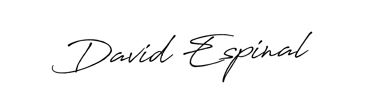 How to make David Espinal signature? Antro_Vectra_Bolder is a professional autograph style. Create handwritten signature for David Espinal name. David Espinal signature style 7 images and pictures png