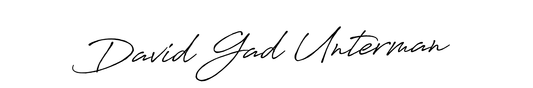 David Gad Unterman stylish signature style. Best Handwritten Sign (Antro_Vectra_Bolder) for my name. Handwritten Signature Collection Ideas for my name David Gad Unterman. David Gad Unterman signature style 7 images and pictures png
