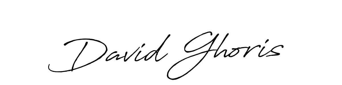 How to make David Ghoris signature? Antro_Vectra_Bolder is a professional autograph style. Create handwritten signature for David Ghoris name. David Ghoris signature style 7 images and pictures png