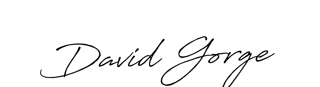 Make a beautiful signature design for name David Gorge. With this signature (Antro_Vectra_Bolder) style, you can create a handwritten signature for free. David Gorge signature style 7 images and pictures png