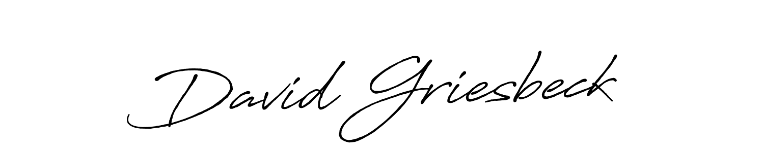 David Griesbeck stylish signature style. Best Handwritten Sign (Antro_Vectra_Bolder) for my name. Handwritten Signature Collection Ideas for my name David Griesbeck. David Griesbeck signature style 7 images and pictures png