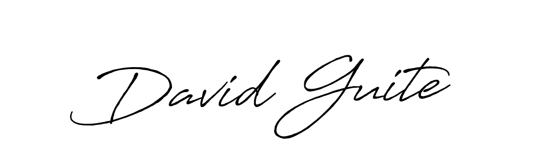 How to make David Guite signature? Antro_Vectra_Bolder is a professional autograph style. Create handwritten signature for David Guite name. David Guite signature style 7 images and pictures png