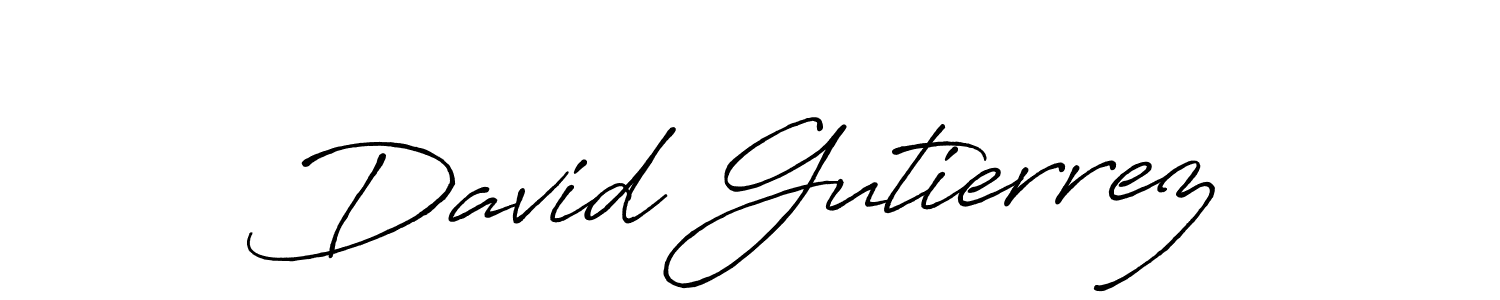 David Gutierrez stylish signature style. Best Handwritten Sign (Antro_Vectra_Bolder) for my name. Handwritten Signature Collection Ideas for my name David Gutierrez. David Gutierrez signature style 7 images and pictures png