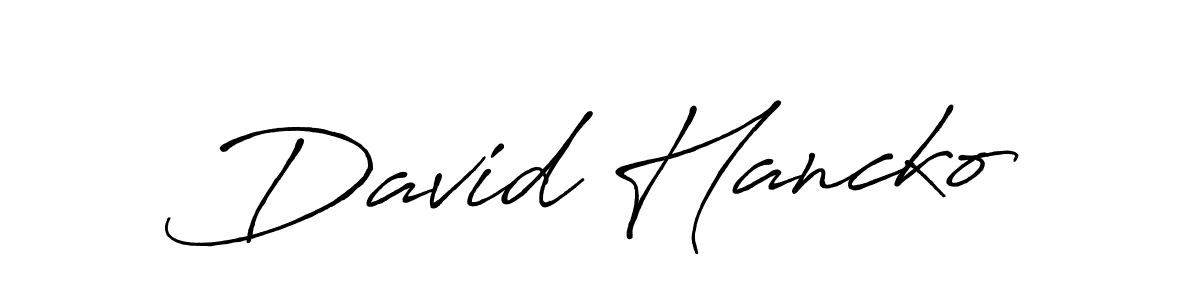 See photos of David Hancko official signature by Spectra . Check more albums & portfolios. Read reviews & check more about Antro_Vectra_Bolder font. David Hancko signature style 7 images and pictures png