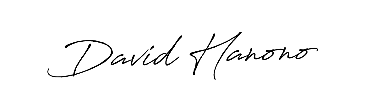David Hanono stylish signature style. Best Handwritten Sign (Antro_Vectra_Bolder) for my name. Handwritten Signature Collection Ideas for my name David Hanono. David Hanono signature style 7 images and pictures png