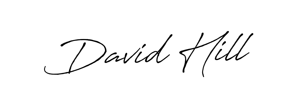 How to make David Hill name signature. Use Antro_Vectra_Bolder style for creating short signs online. This is the latest handwritten sign. David Hill signature style 7 images and pictures png