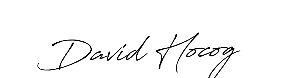 David Hocog stylish signature style. Best Handwritten Sign (Antro_Vectra_Bolder) for my name. Handwritten Signature Collection Ideas for my name David Hocog. David Hocog signature style 7 images and pictures png