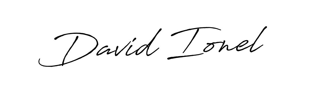 David Ionel stylish signature style. Best Handwritten Sign (Antro_Vectra_Bolder) for my name. Handwritten Signature Collection Ideas for my name David Ionel. David Ionel signature style 7 images and pictures png