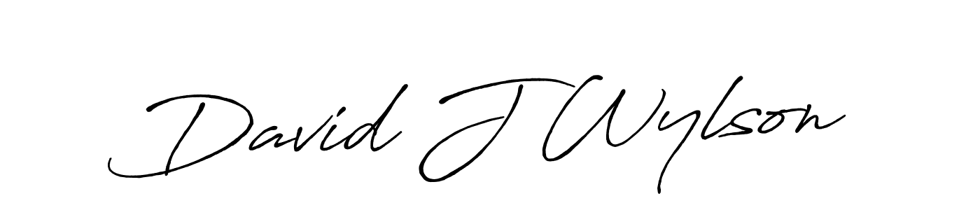 Also we have David J Wylson name is the best signature style. Create professional handwritten signature collection using Antro_Vectra_Bolder autograph style. David J Wylson signature style 7 images and pictures png