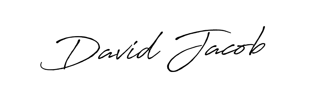 How to make David Jacob name signature. Use Antro_Vectra_Bolder style for creating short signs online. This is the latest handwritten sign. David Jacob signature style 7 images and pictures png